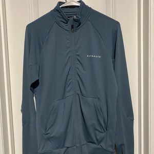 Men’s Alphalete Track Jacket Small Blue
